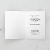 引っ越しました-新しい住所クリスマスカード シーズンカード (内部)