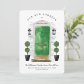 引っ越しました – 新しい住所グリーンウォーターカラードア 案内状 (スタンド正面)