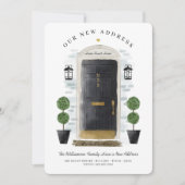 引っ越しました – 新しい住所ブラックウォーターカラードア 案内状 (正面)