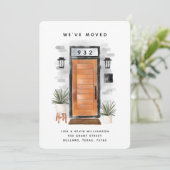 引っ越しました – 新しい住所ミッドセンチュリードア 案内状 (スタンド正面)