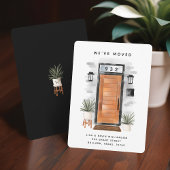 引っ越しました – 新しい住所ミッドセンチュリードア 案内状