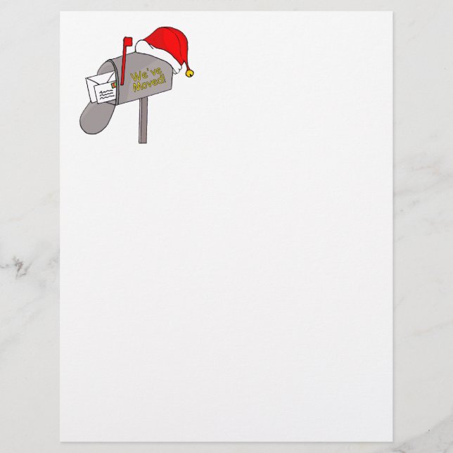 引っ越しました! 新しい住所レターヘッド (正面)