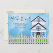 引っ越しました!新しい自宅案内はがき 案内ポストカード (正面/裏面)