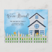引っ越しました!新しい自宅案内はがき 案内ポストカード (正面)