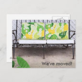 引っ越しました!新モダンカラフル住所はがき 案内ポストカード (正面/裏面)