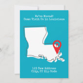 引っ越しました!来ルイジアナ州を訪問 案内状 (正面)