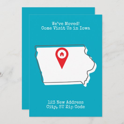 引っ越しました!来Visit Us 案内状 (正面/裏面)