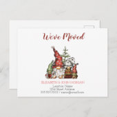 引っ越しました、格言ファミリ 案内ポストカード (正面/裏面)