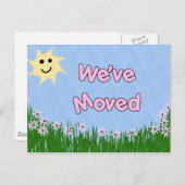 引っ越しました 案内ポストカード (正面/裏面)