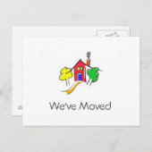 引っ越しました 案内ポストカード (正面/裏面)