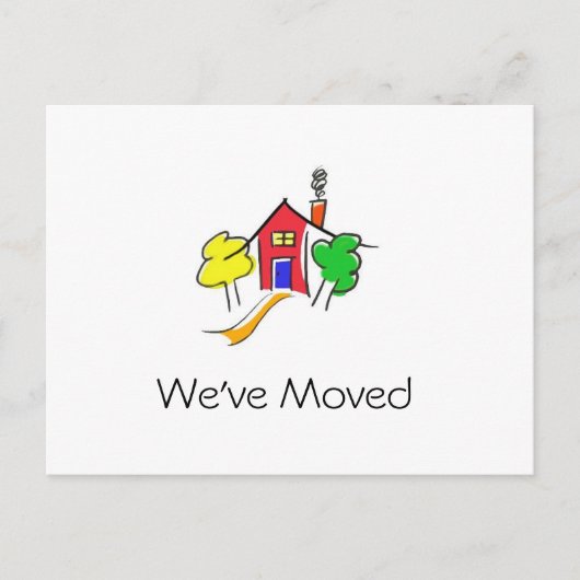 引っ越しました 案内ポストカード (正面)