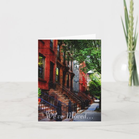 引っ越しました… 案内状 (正面)