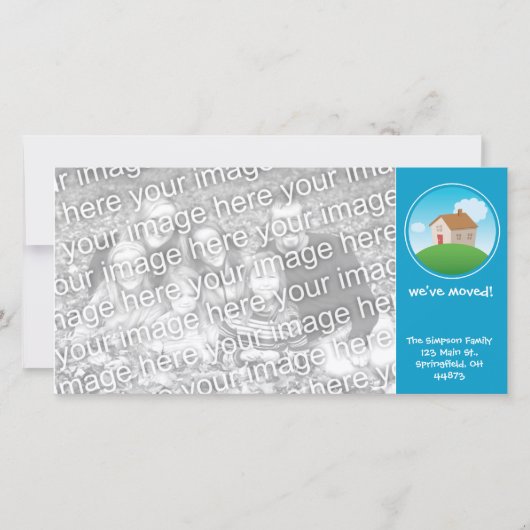 引っ越しました 案内状 (正面)