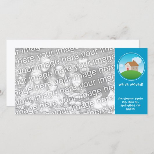 引っ越しました 案内状 (正面/裏面)