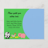 引っ越しました(畜産スタイル) 案内ポストカード (裏面)