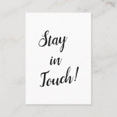 "引っ越しました"白黒カードとリトルハウス付き 名刺 (裏面)