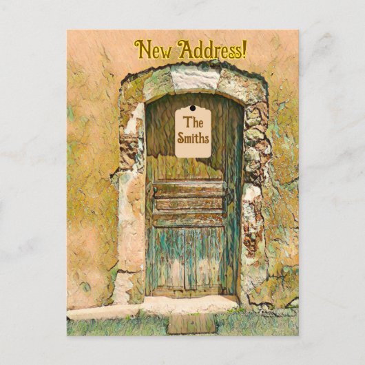 引っ越しました!素朴絵を描戸 ポストカード (正面)