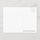 引っ越しました、赤紫虫、蝶はがき 案内ポストカード (裏面)