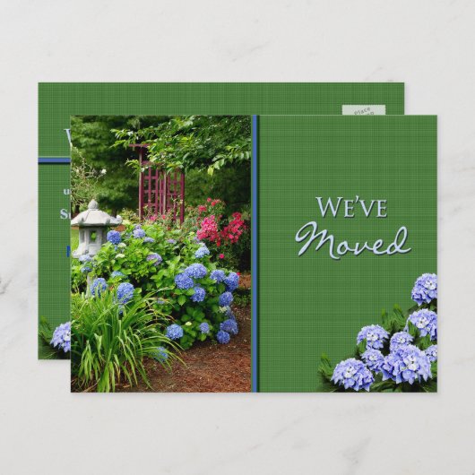 引っ越しました-郵便はがき-オープンハウスおよびか通知 インビテーションポストカード (正面/裏面)