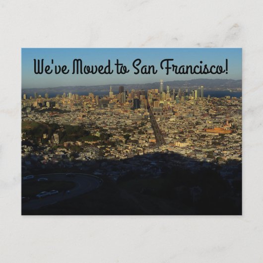 引っ越しました- San Francisco Twin Peaks #2はがき ポストカード (正面)