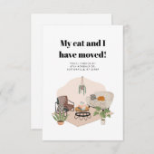 引っ越しましたBoho新しいアドレスの移動告知 (正面/裏面)