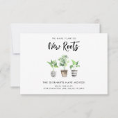 引っ越しましたBoho新しいアドレスの移動 案内状 (正面)