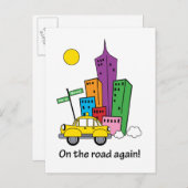 引っ越しましたCityscape – 郵送はがき 案内ポストカード (正面/裏面)