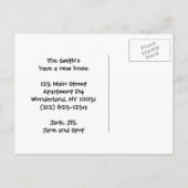 引っ越しましたCityscape – 郵送はがき 案内ポストカード (裏面)