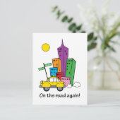 引っ越しましたCityscape – 郵送はがき 案内ポストカード (スタンド正面)