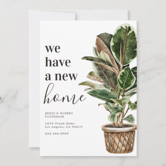 引っ越しましたl新しいアドレスの移動 案内状 (正面)