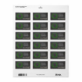 引っ越しましたXマスリースホリデーラベル ラベル (フルシート)