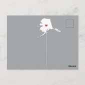 引っ越しアナウンス州アラスカはがき ポストカード (裏面)