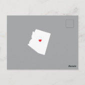 引っ越しアナウンス州アリゾナはがき ポストカード (裏面)