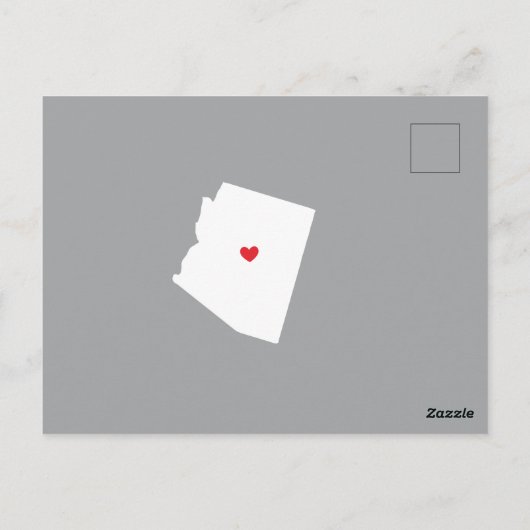 引っ越しアナウンス州アリゾナはがき ポストカード (裏面)