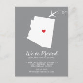 引っ越しアナウンス州アリゾナはがき ポストカード (正面)