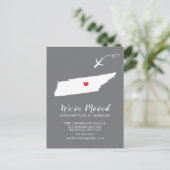 引っ越しアナウンス州テネシーのはがき ポストカード (スタンド正面)