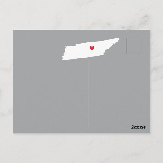 引っ越しアナウンス州テネシーのはがき ポストカード (裏面)