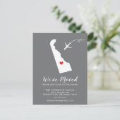 引っ越しアナウンス州デラウェアポストカード ポストカード (スタンド正面)