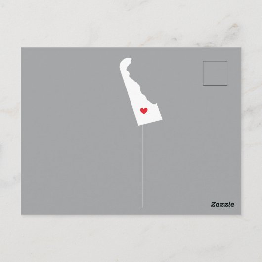 引っ越しアナウンス州デラウェアポストカード ポストカード (裏面)