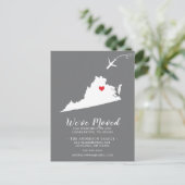 引っ越しアナウンス州バージニア郵便カード ポストカード (スタンド正面)