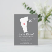 引っ越しアナウンス州バーモントポストカード ポストカード (スタンド正面)