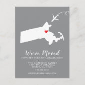 引っ越しアナウンス州マサチューセッツ郵便カード ポストカード (正面)