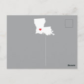 引っ越しアナウンス州ルイジアナポストカード ポストカード (裏面)