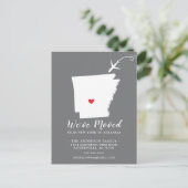 引っ越しアナウンス州ARKANSASポストカード ポストカード (スタンド正面)