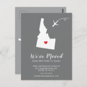 引っ越しアナウンス州IDAHOポストカード ポストカード (正面/裏面)