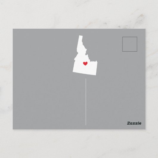 引っ越しアナウンス州IDAHOポストカード ポストカード (裏面)