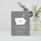 引っ越しアナウンス州IOWAポストカード ポストカード (スタンド正面)