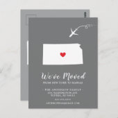 引っ越しアナウンス州KANSASポストカード ポストカード (正面/裏面)