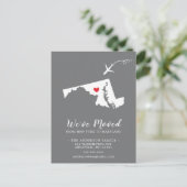 引っ越しアナウンス州MARYLANDポストカード ポストカード (スタンド正面)