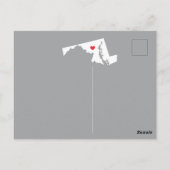 引っ越しアナウンス州MARYLANDポストカード ポストカード (裏面)